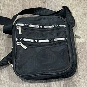 Travelon Anti-theft Black Nylon Satchel Travel Purse Bag Passport Holder